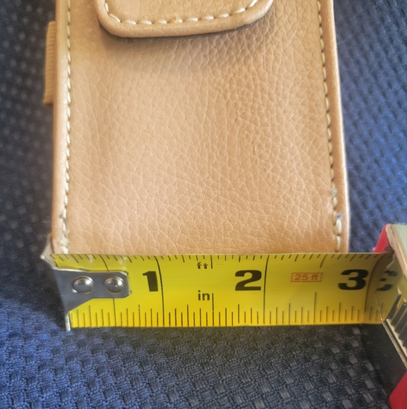 Holster case detachable phone/cards/ID velcro closure. Never used. Tan. Unisex - Picture 3 of 7